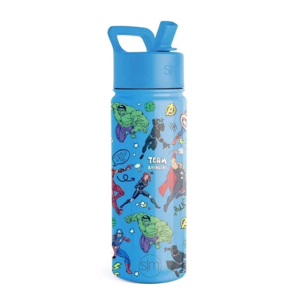 Simple Modern Summit Water Bottle with Straw Lid Marvel Avengers 18oz Stainless